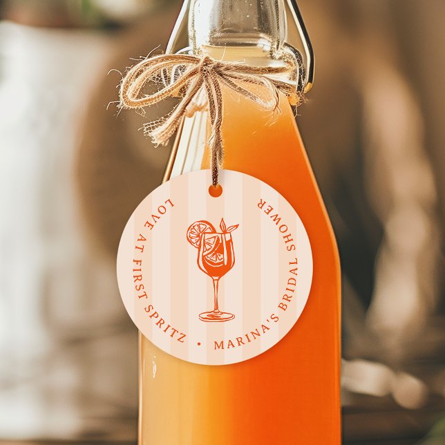 Kärlek vid första spritzen - brudtjejfest gåvor etiketter (Skapare uppladdad)