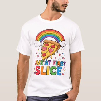 Kärlek vid första tårtan Pizza Divertente con Arco T Shirt