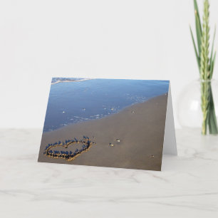 Kärlek vid stranden kort