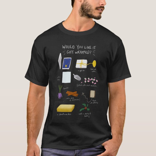 Kärlek vill faktiskt ha en inkapslad Whi. T Shirt (Framsida)
