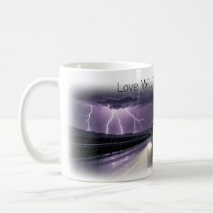 Kärlek Vill Slita Oss I Stycken Storm Konstnärlig Kaffemugg