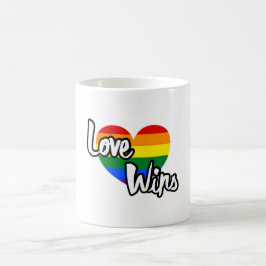 Kärlek-vin - HBT-Pride+ Kaffemugg
