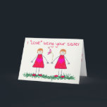KÄRLEK & VIN  MED DIG **SISTER** PÅ BIRTHDAG KORT<br><div class="desc">GÖR DU DET  MED ***DIN SISTER*** VÄLDIGT,  HUR DU SER PÅ DEN HÄR SKIVAN OCH MYCKET SPECIELLT KORT "JUST FOR HER" PÅ DEN DAG DU "" VARJE ÅR. LÅT HENNE VETA ATT DU VILL ***CELEBRATE** MED HENNE OCKSÅ!!</div>