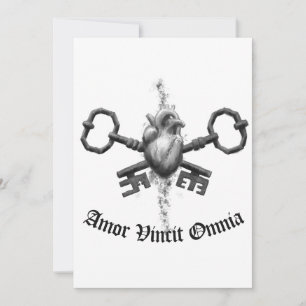 Kärlek Vincit Omnia Julkort