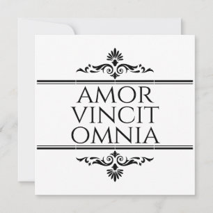 Kärlek Vincit Omnia - Kärlek erövrar alla Inbjudningar