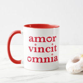Kärlek Vincit Omnia-latinska citat Mugg