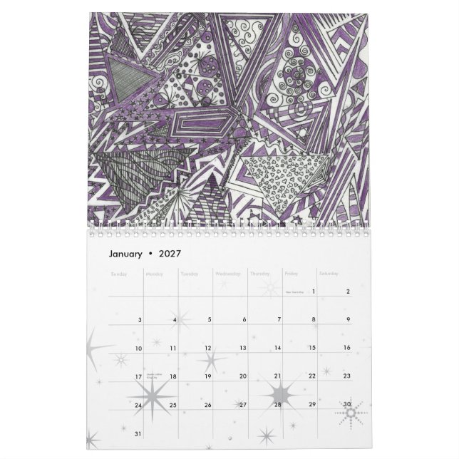 Kärlek vinkar konst Calenar Kalender (Jan 2027)