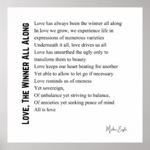 Kärlek vinnaren poster hela dikt poesi
