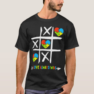 Kärlek vinner alltid autism t shirt