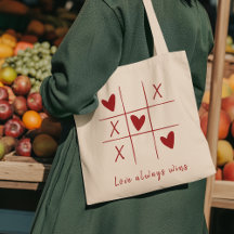 Kärlek vinner alltid Citat l Röd hjärta Lekfull 