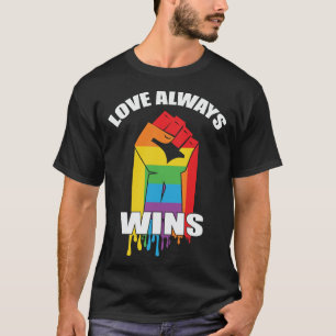 Kärlek vinner alltid hbt-hbt t shirt
