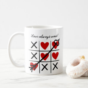 Kärlek vinner alltid kaffe mugg