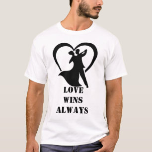Kärlek Vinner Alltid T-Shirt Freefit Motivationa