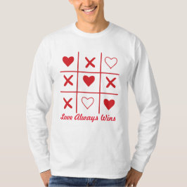 Kärlek vinner alltid Valentins dag T Shirt