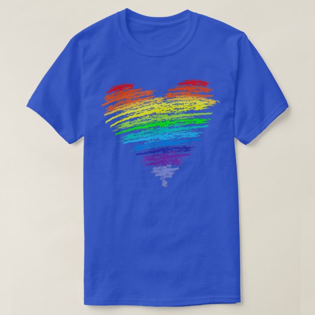 Kärlek vinner HBT Supporter Kärlek Rainbow CSD Gay T Shirt (Design framsida)