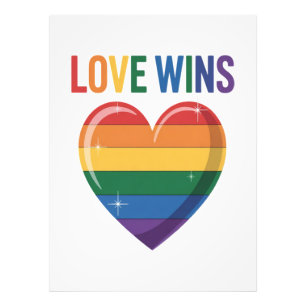 Kärlek Vinner HBTQ Pride Likhet Fototryck
