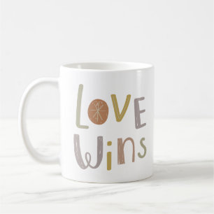 kärlek vinner kaffemugg