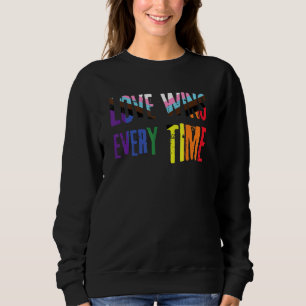 Kärlek vinner varje gång Lgbtqia+ Rainbow Flagga G T Shirt