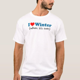 Kärlek-vinter (när det är över) tee