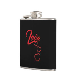 Kärlek Vinyl Omlindad Flask Fickplunta