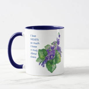 Kärlek VIOLETS så mycket jag så mycket Roligt cite Mugg