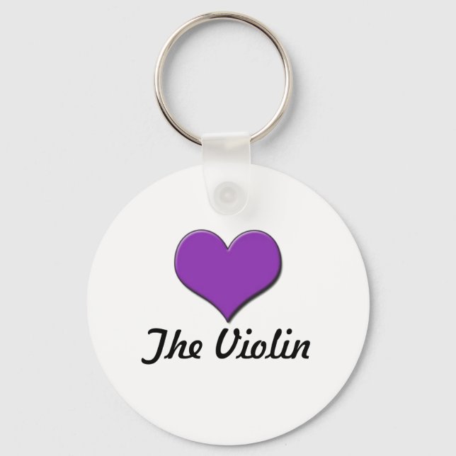 Kärlek Violin Nyckelring (Framsida)