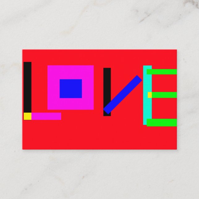 Kärlek Visitkort (Framsida)