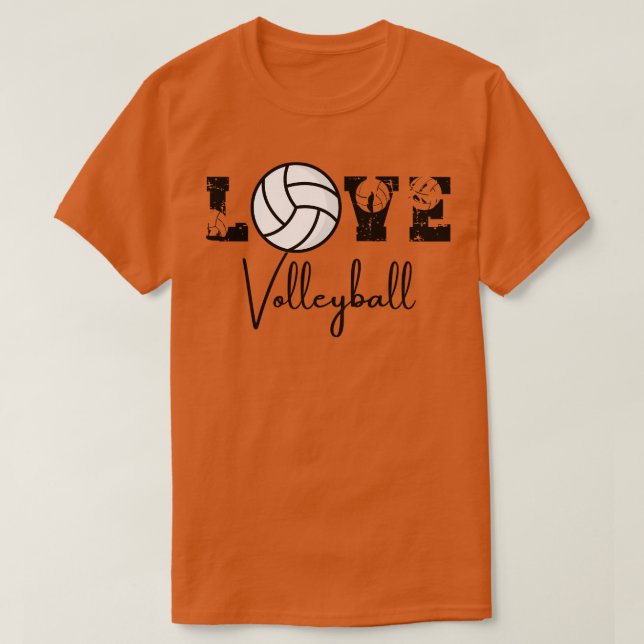 Kärlek Volleyball 11 T Shirt (Design framsida)