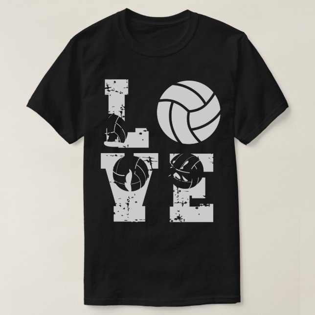 Kärlek Volleyball 27 T Shirt (Design framsida)