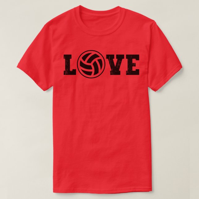 Kärlek Volleyball 7 T Shirt (Design framsida)