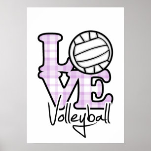 Kärlek Volleyball Poster