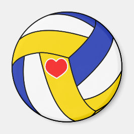 Kärlek volleyball - Sport boll med hjärta Magnet