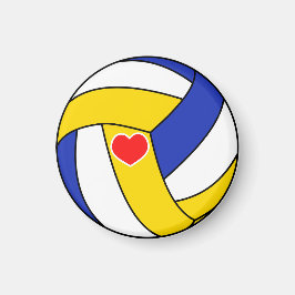 Kärlek volleyball - Sport boll med hjärta Magnet