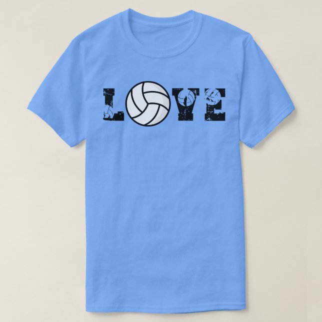 Kärlek Volleyball T Shirt (Design framsida)