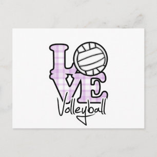 Kärlek Volleyball Vykort