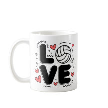 Kärlek Volleyboll Söt Volleybollspelare Flickor Kv