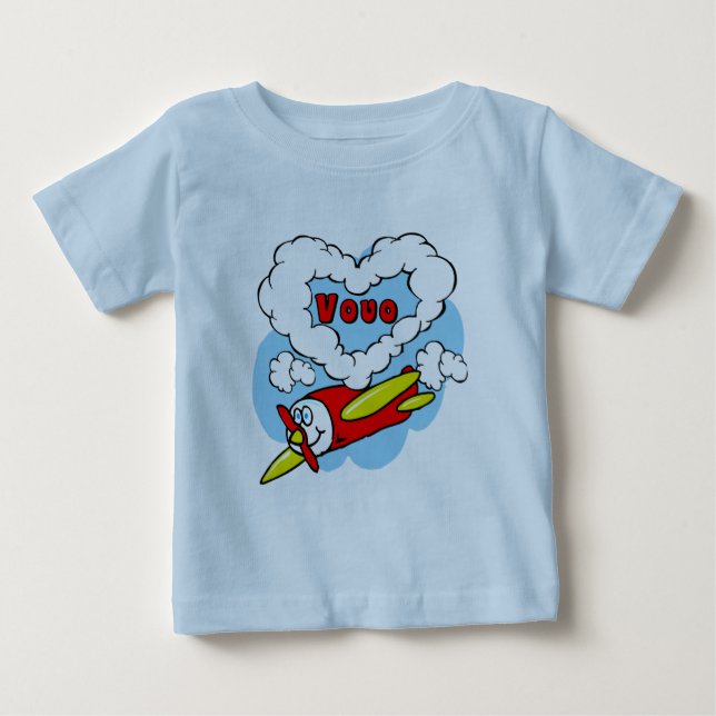 Kärlek VoVo Kids-flygplan Tee (Framsida)