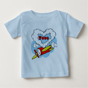 Kärlek VoVo Kids-flygplan Tee Shirt