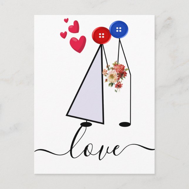 kärlek vykort (Framsida)