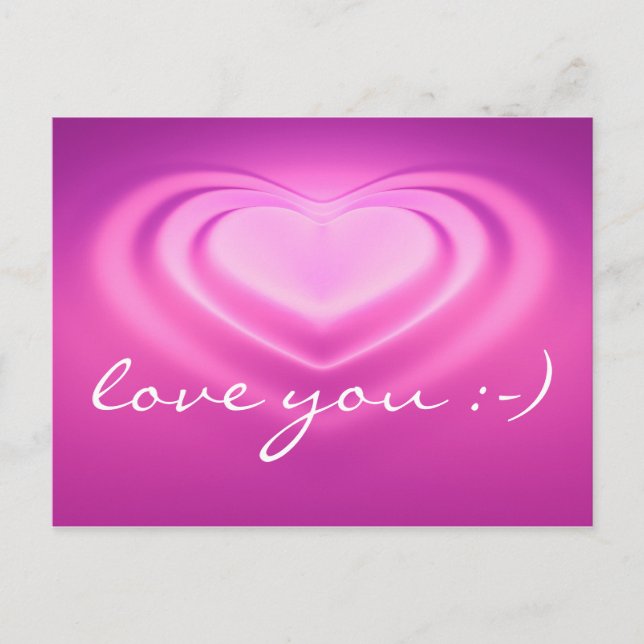 kärlek:-) vykort (Framsida)