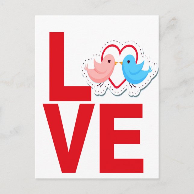 kärlek vykort (Framsida)