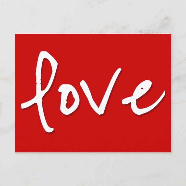 Kärlek-vykort för motivation vykort (Framsida)