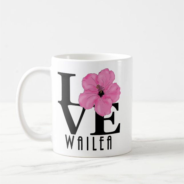 KÄRLEK Wailea Rosa 11oz Kaffemugg (Vänster)