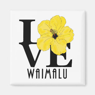 KÄRLEK Waimalu Gult Hibiscus Magnet