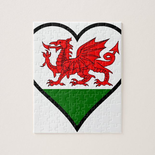 Kärlek Wales Pussel (Vertikal)