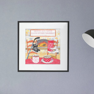 Kärlek Warmly Photo Print Fototryck