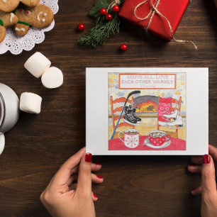 Kärlek Warmström-inspirerande vykort