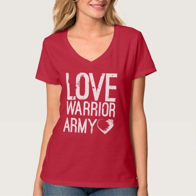 Kärlek Warrior Army T-Shirt (Framsida)