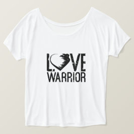 Kärlek Warrior Slouchy Boykompis T-Shirt