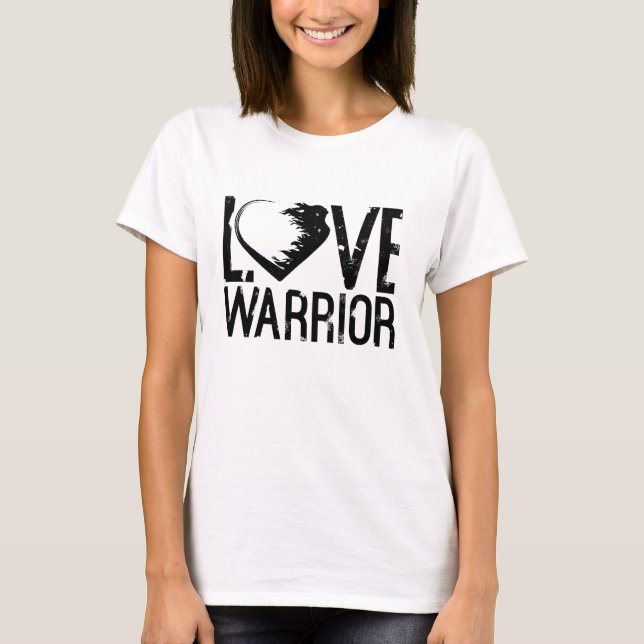 Kärlek Warrior Slouchy Boykompis T-Shirt (Framsida)